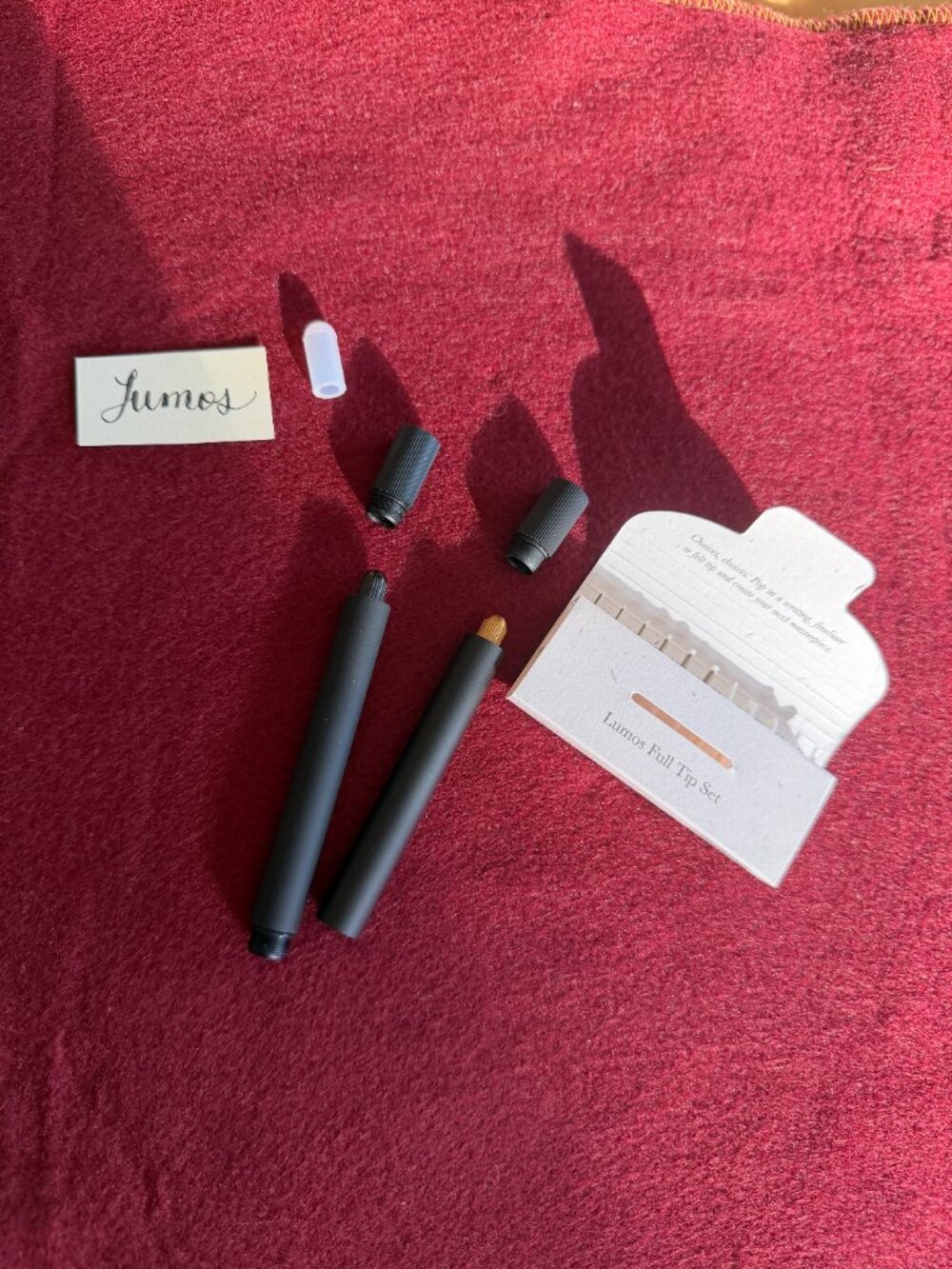 Tom's Studio Lumos Pro Duo Tip ~ Two tones of Black ~ Gently used, new nibs (B)